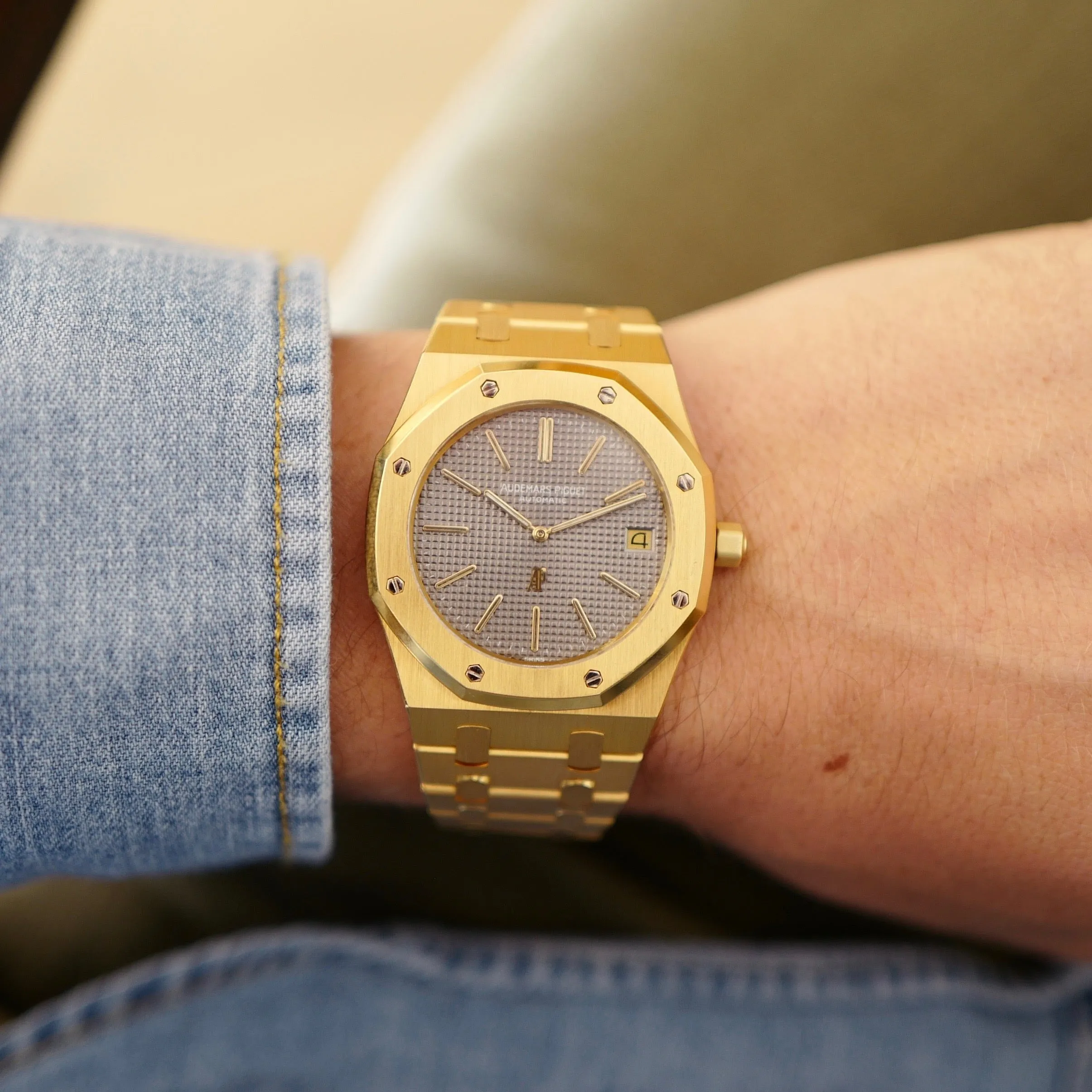 Audemars Piguet Yellow Gold Royal Oak Jumbo Ref. 5402