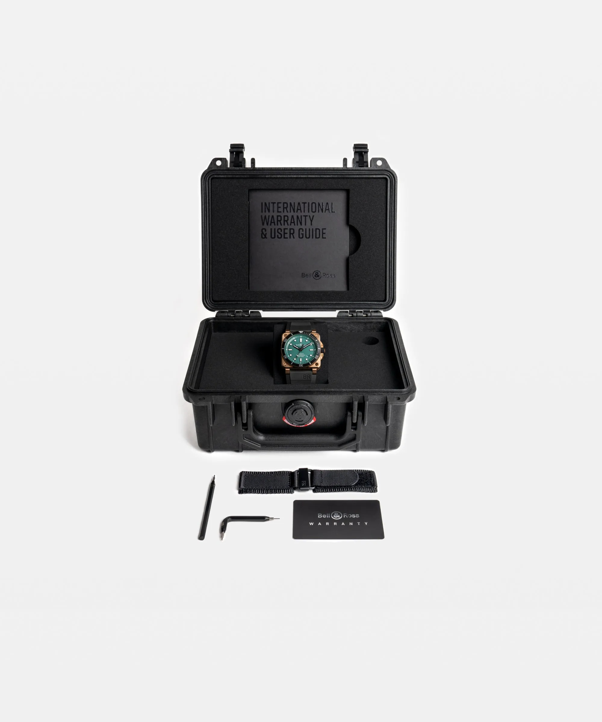 Bell & Ross BR03-92 Diver Black & Green Bronze BR0392-D-LT-BR/SRB