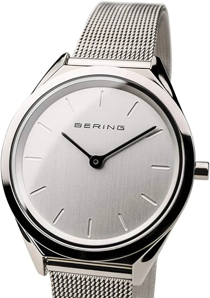 BERING Time | Unisex Slim Watch 17031-000 | 31MM Case | Ultra Slim Collection | Stainless Steel Strap | Scratch-Resistant Sapphire Crystal | Minimalistic - Designed in Denmark