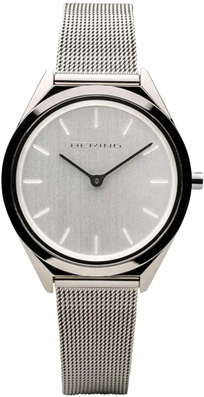 BERING Time | Unisex Slim Watch 17031-000 | 31MM Case | Ultra Slim Collection | Stainless Steel Strap | Scratch-Resistant Sapphire Crystal | Minimalistic - Designed in Denmark