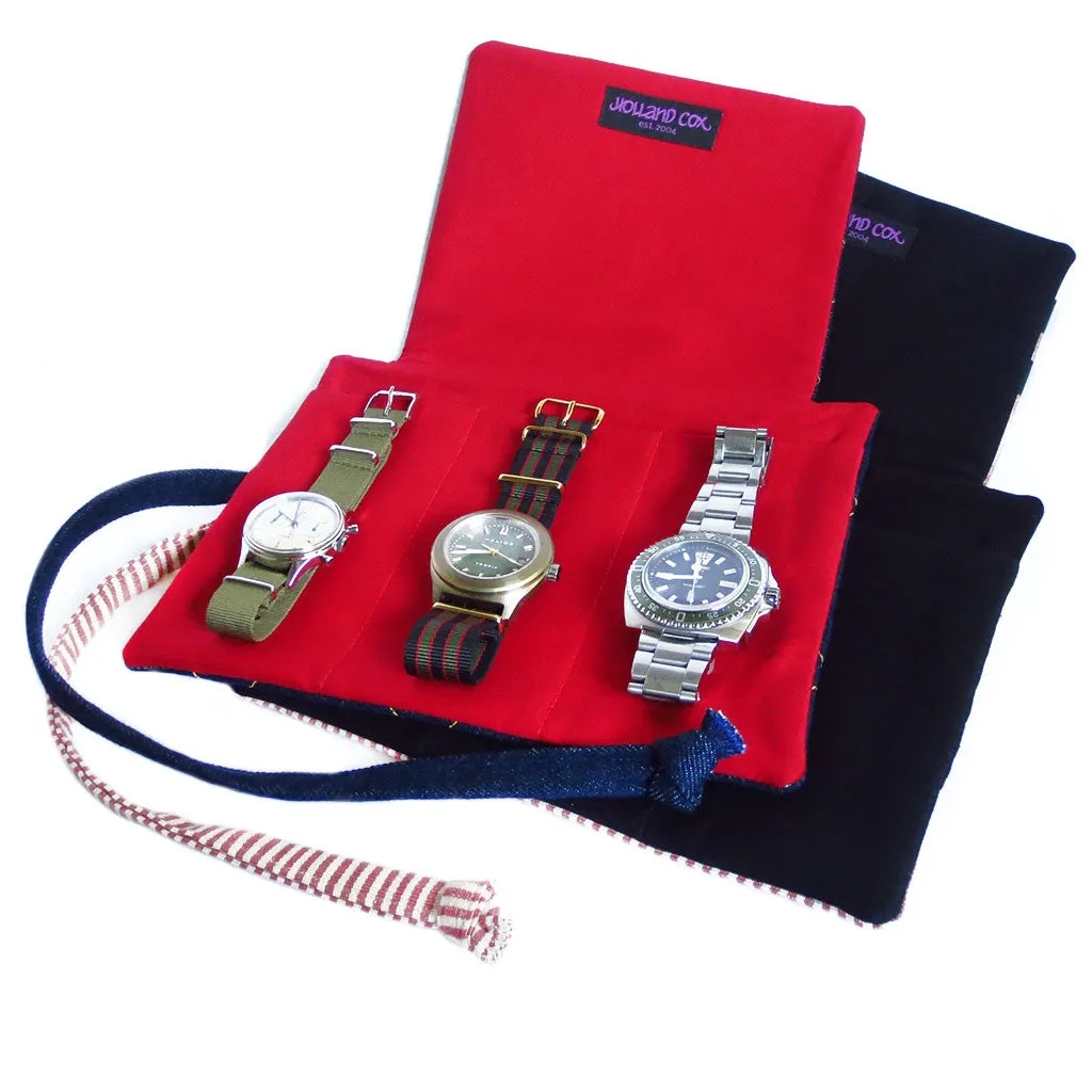 black stars & bars watch roll
