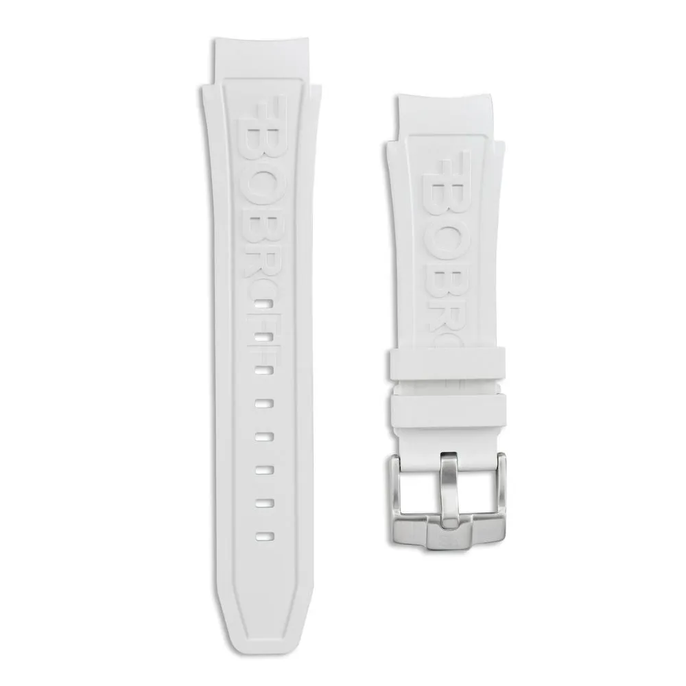 Bobroff White Rubber Watch