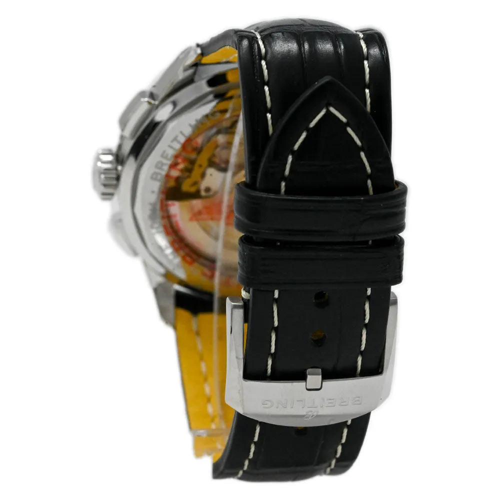 Breitling Men's Premier B01 Stainless Steel 43mm White Chronograph Dial Watch Reference #: AB0118