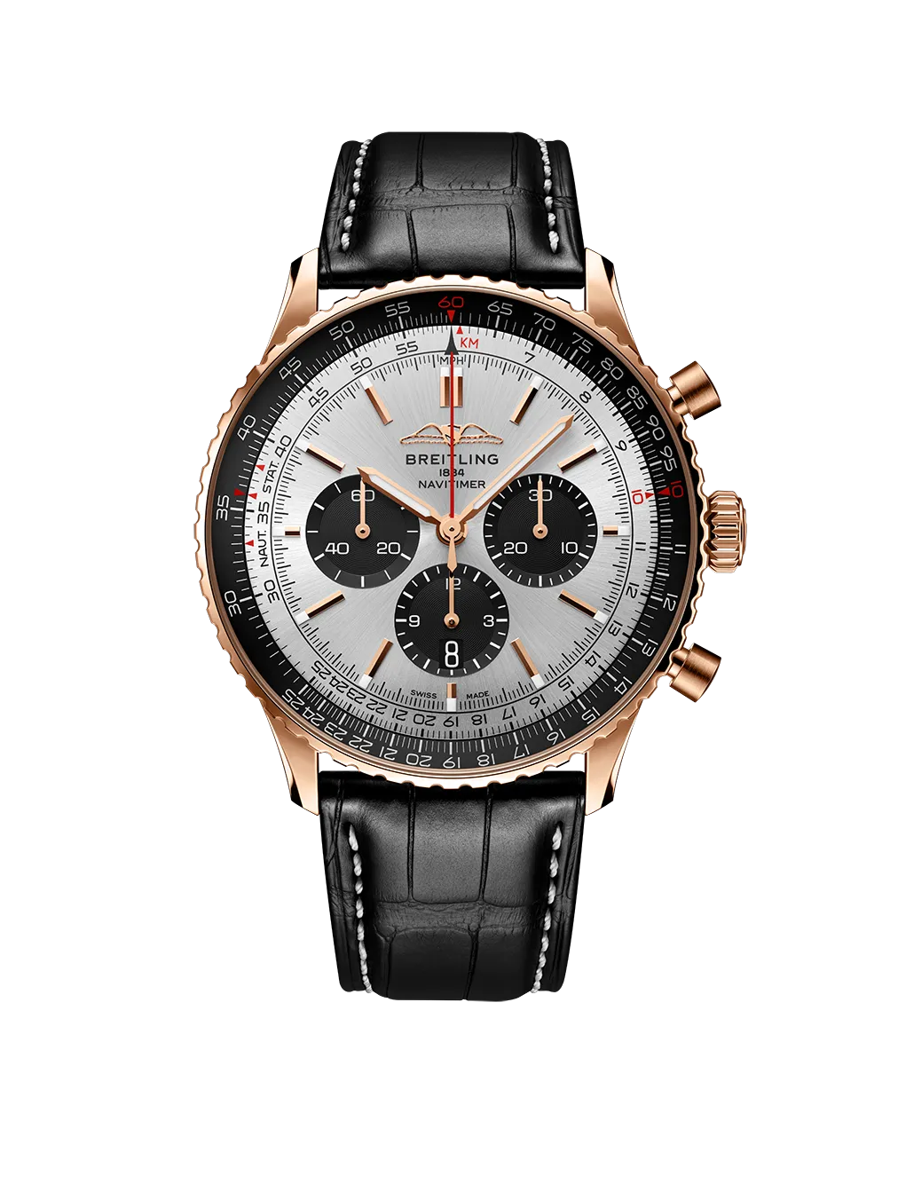Breitling Navitimer B01 46mm Watch with Silver Dial