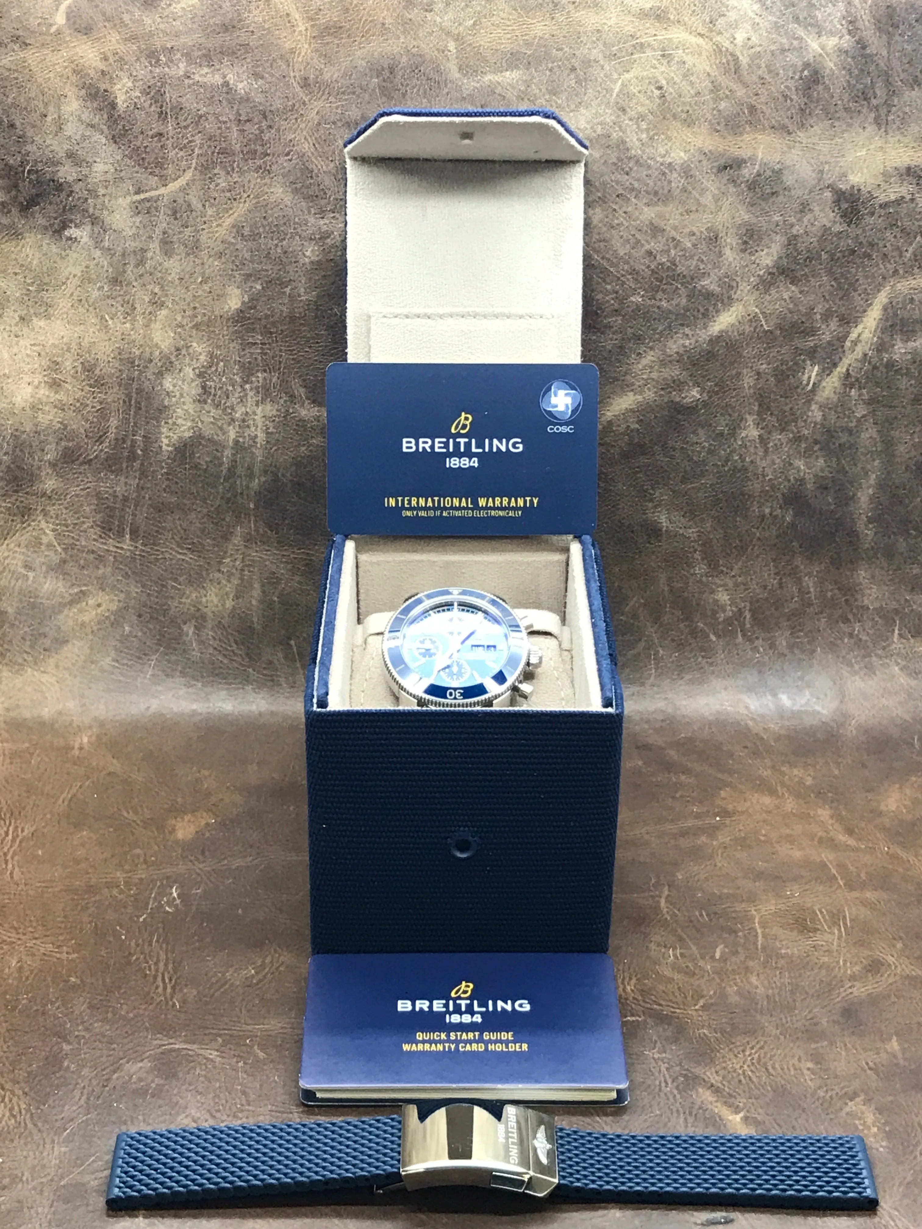 Breitling Superocean Heritage Chronograph  A13313161C1A1 Blue Dial Automatic Men's Watch
