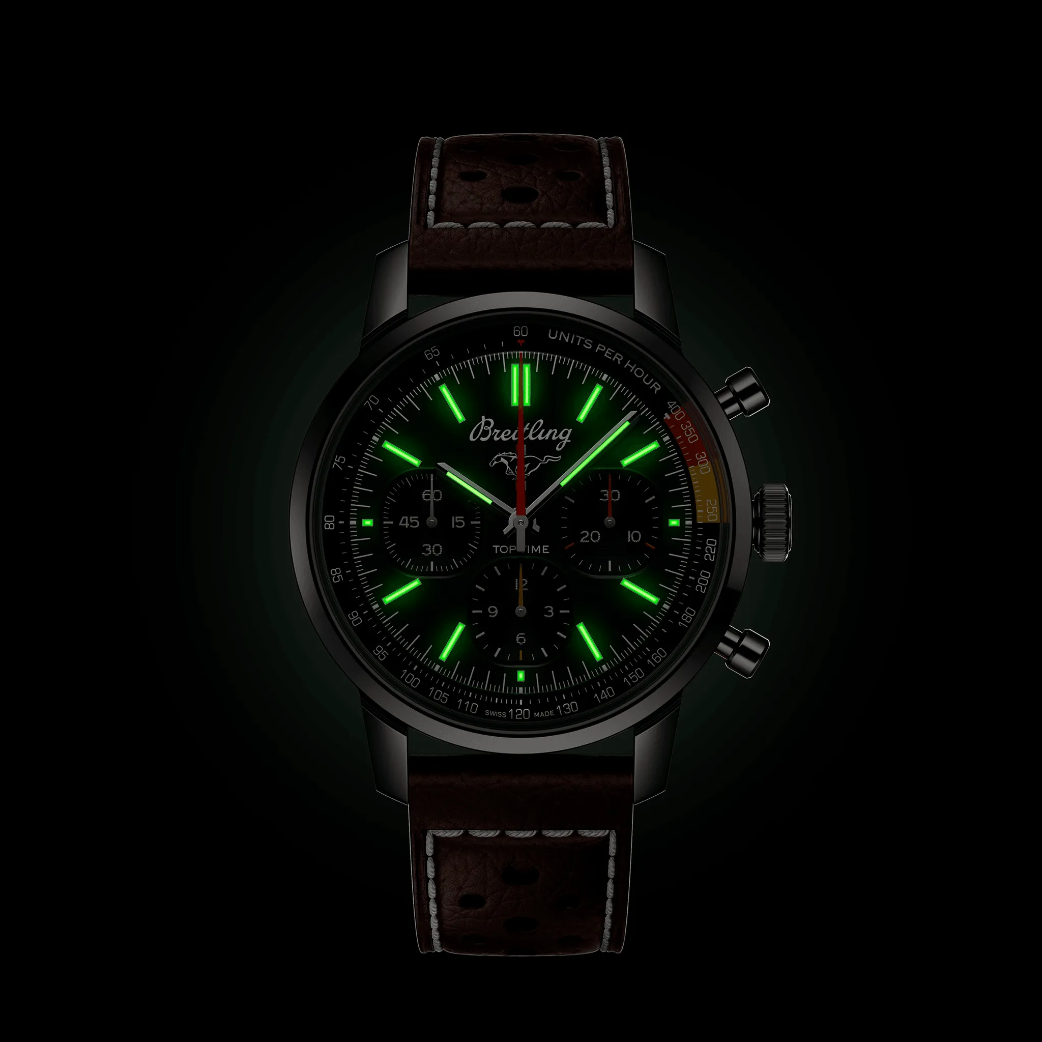 Breitling Top Time B01 Ford Mustang 41mm Watch with Green Dial