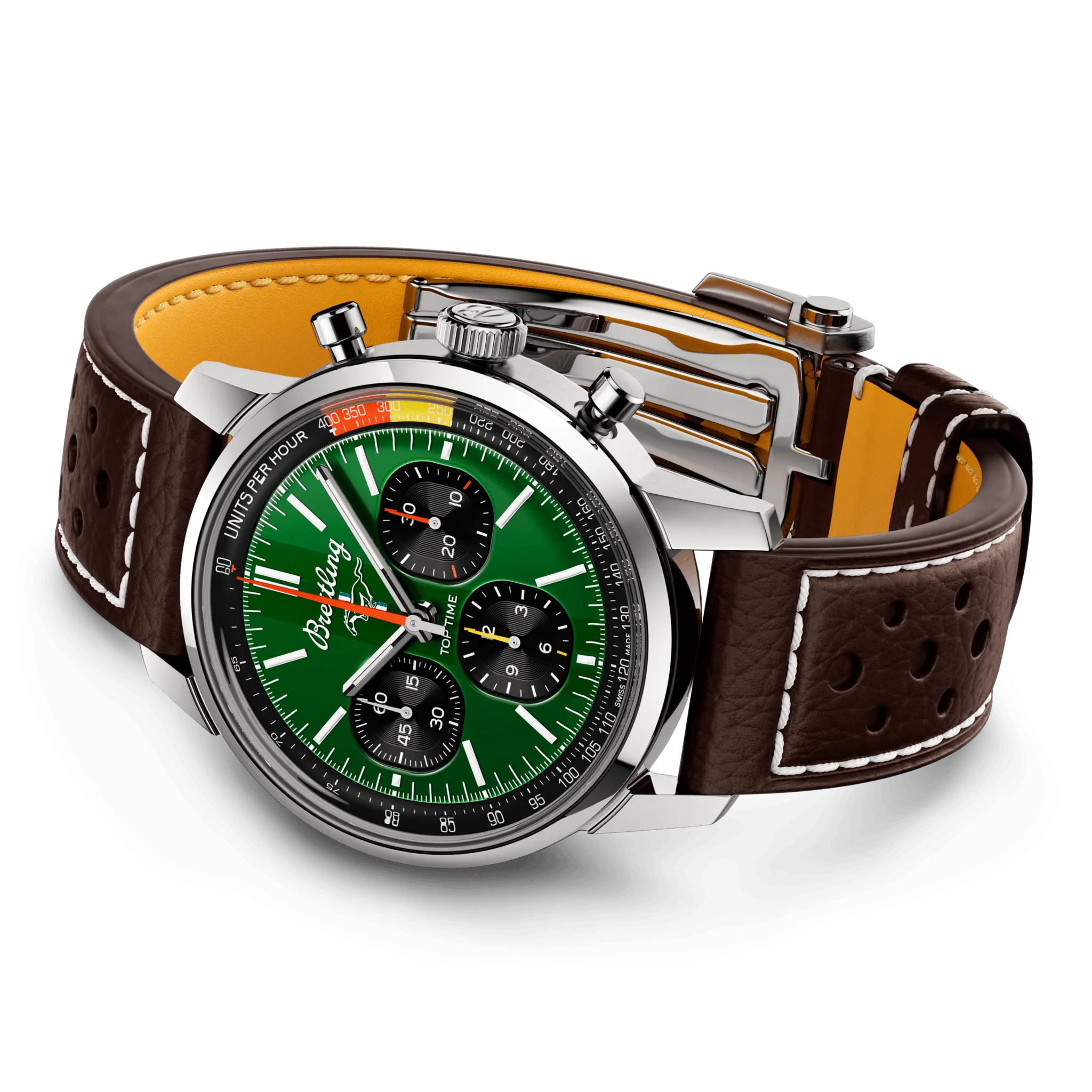 Breitling Top Time B01 Ford Mustang 41mm Watch with Green Dial