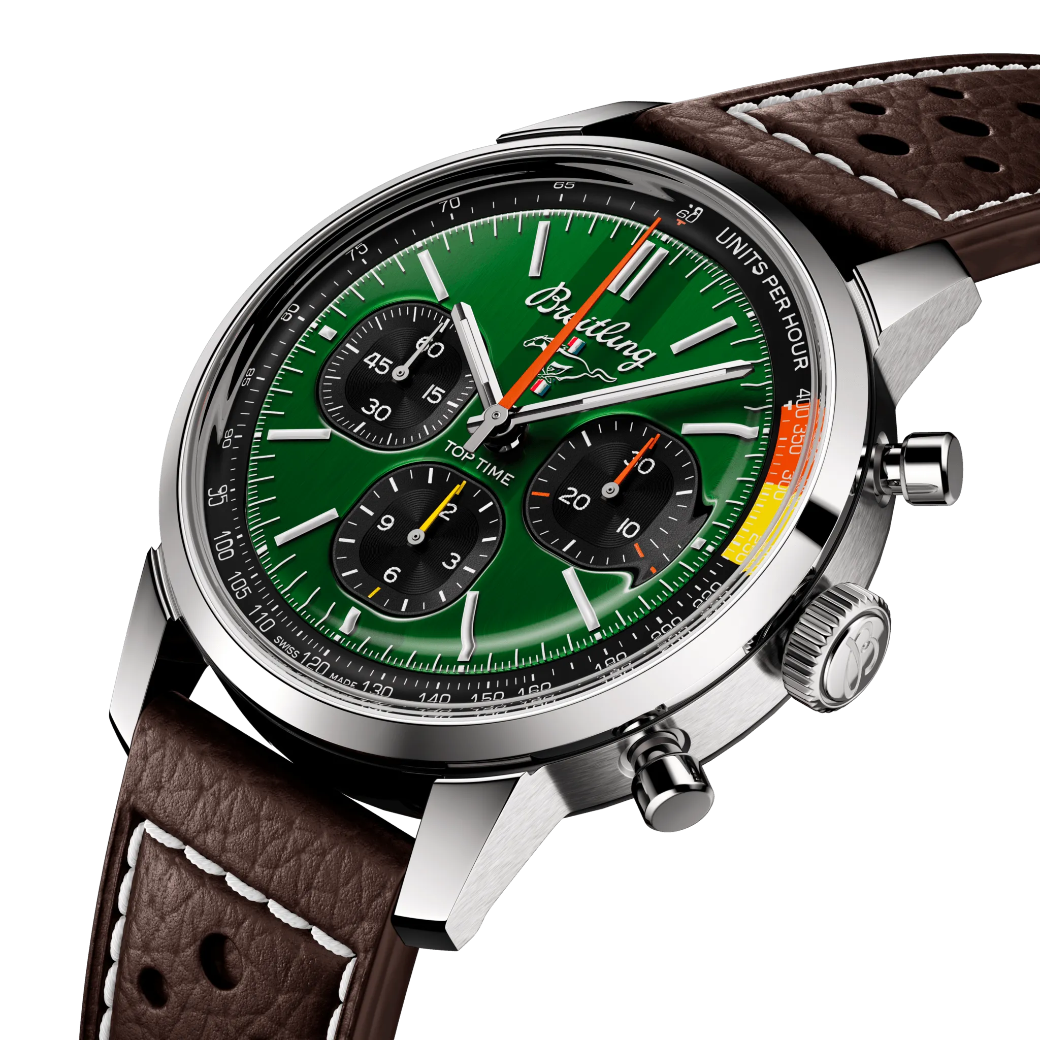 Breitling Top Time B01 Ford Mustang 41mm Watch with Green Dial