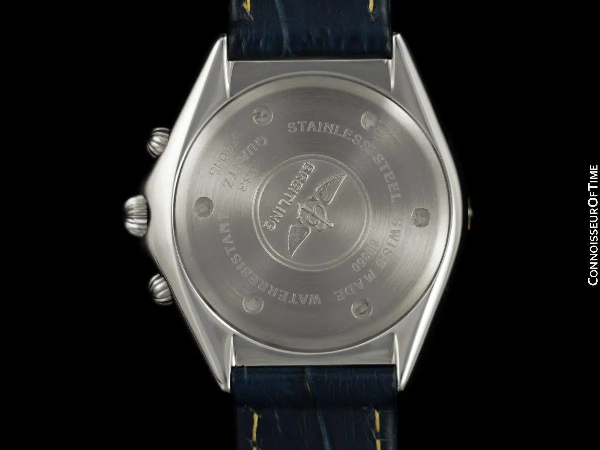 Breitling Windrider Chrono Sextant Mens Chronograph Watch, Stainless Steel & 18K Gold - B55045