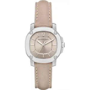 Burberry Britain Brown Leather Strap Brown Dial Quartz Watch for Ladies - BBY 1700