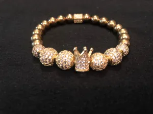 Bury Me In Gold Crown Jr. Bracelet