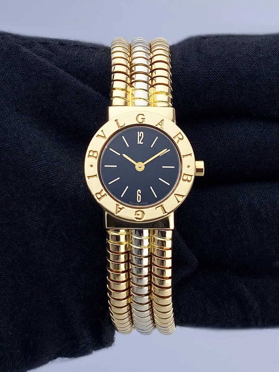 Bvlgari Tubogas BB232T 18K Yellow & White Gold Ladies Watch