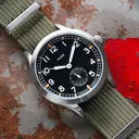 C3 Dirty Dozen Watch - Cream 36mm / Single Pass Recon Olive Strap