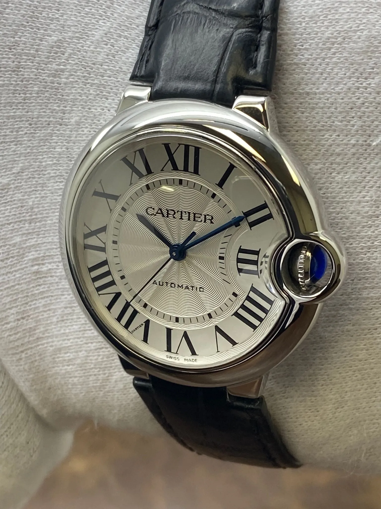 Cartier Ballon Bleu 36mm WSBB0028  Silver Dial Automatic Watch