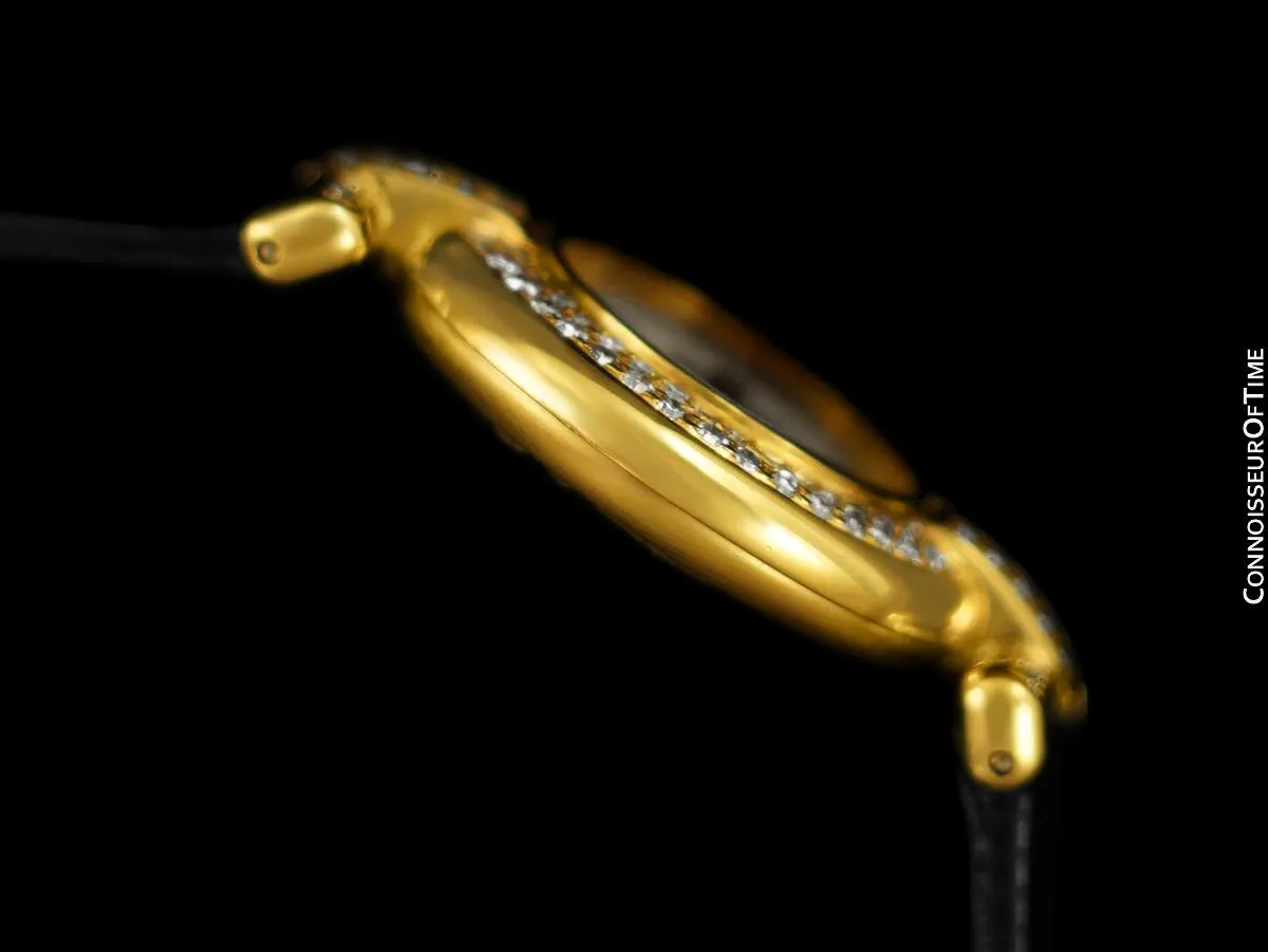 Cartier Colisee Ladies Vendome Vermeil Watch - 18K Gold over Sterling Silver with Diamonds