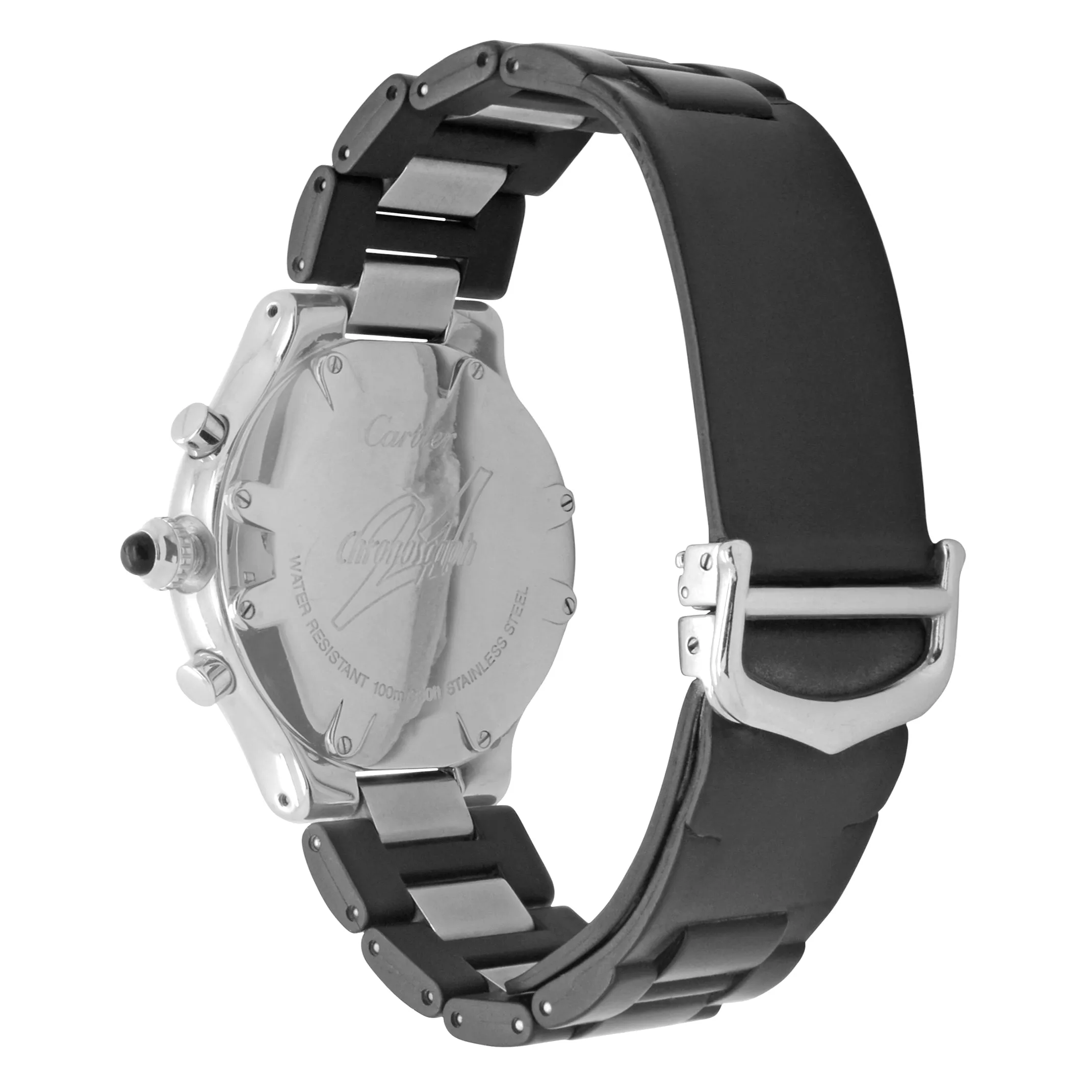 Cartier Must 21 W10125U2 Black Dial Quartz Men's Watch