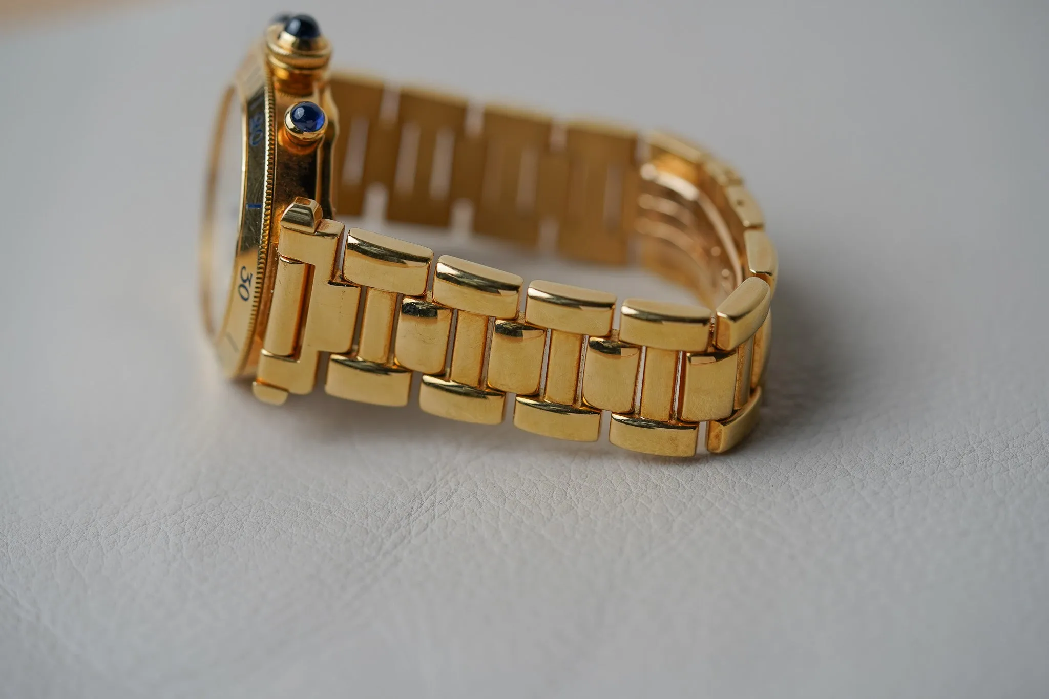 Cartier Pasha Diver Chronograph 18k Yellow Gold W30140D1 2111