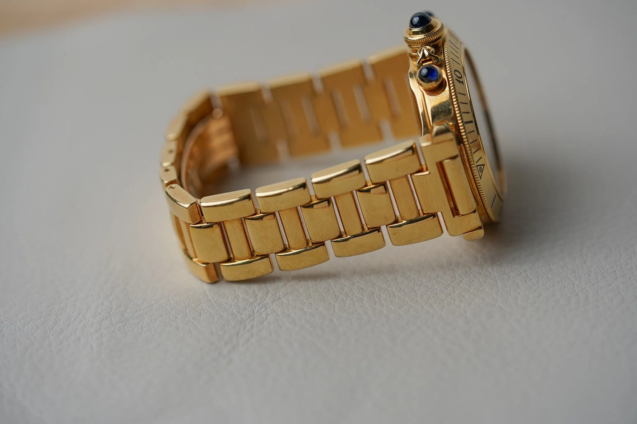 Cartier Pasha Diver Chronograph 18k Yellow Gold W30140D1 2111
