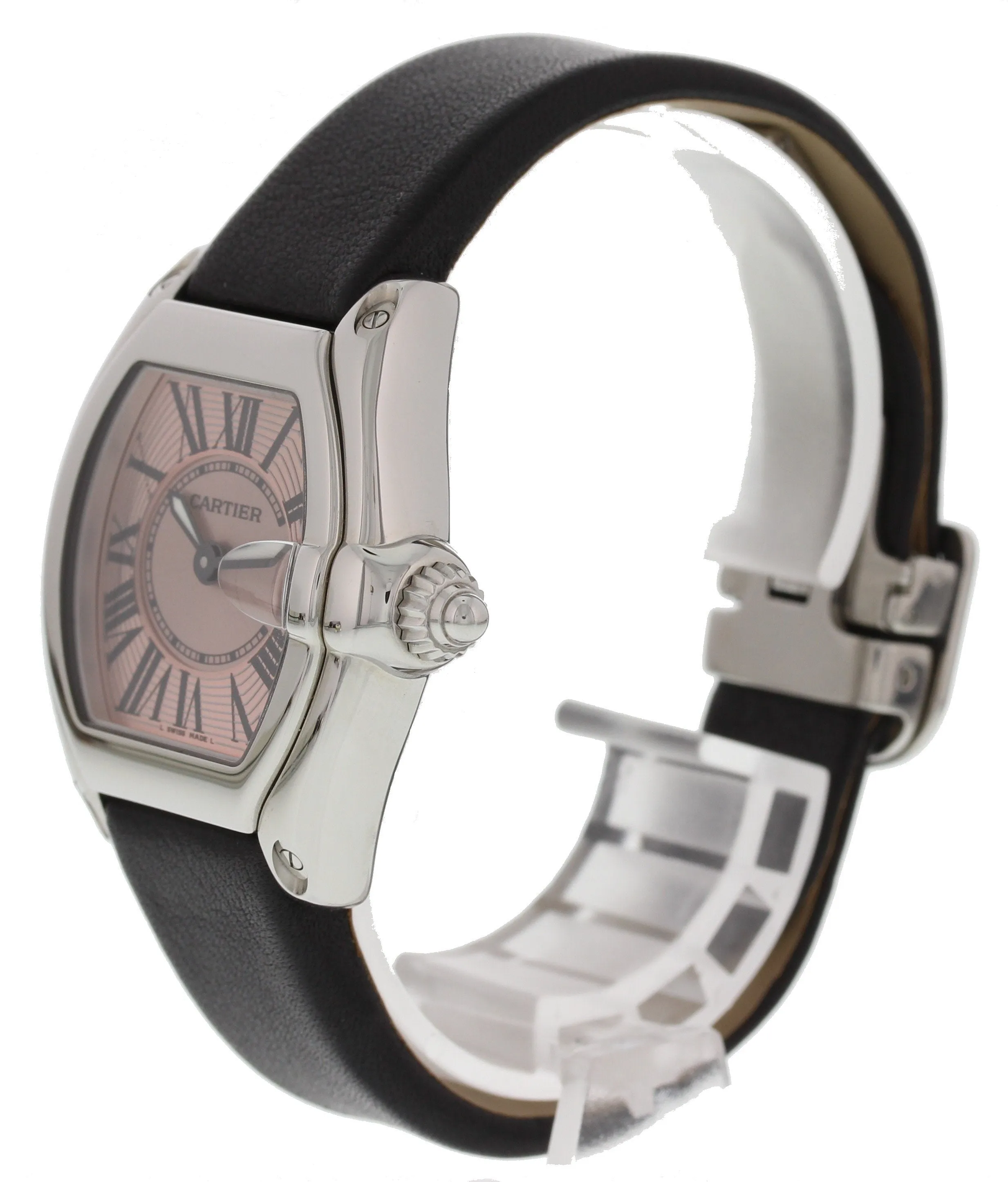 Cartier Roadster 2675 Pink Dial Ladies Watch