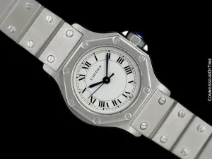 Cartier Santos Octagon Ladies Watch, Automatic - Stainless Steel