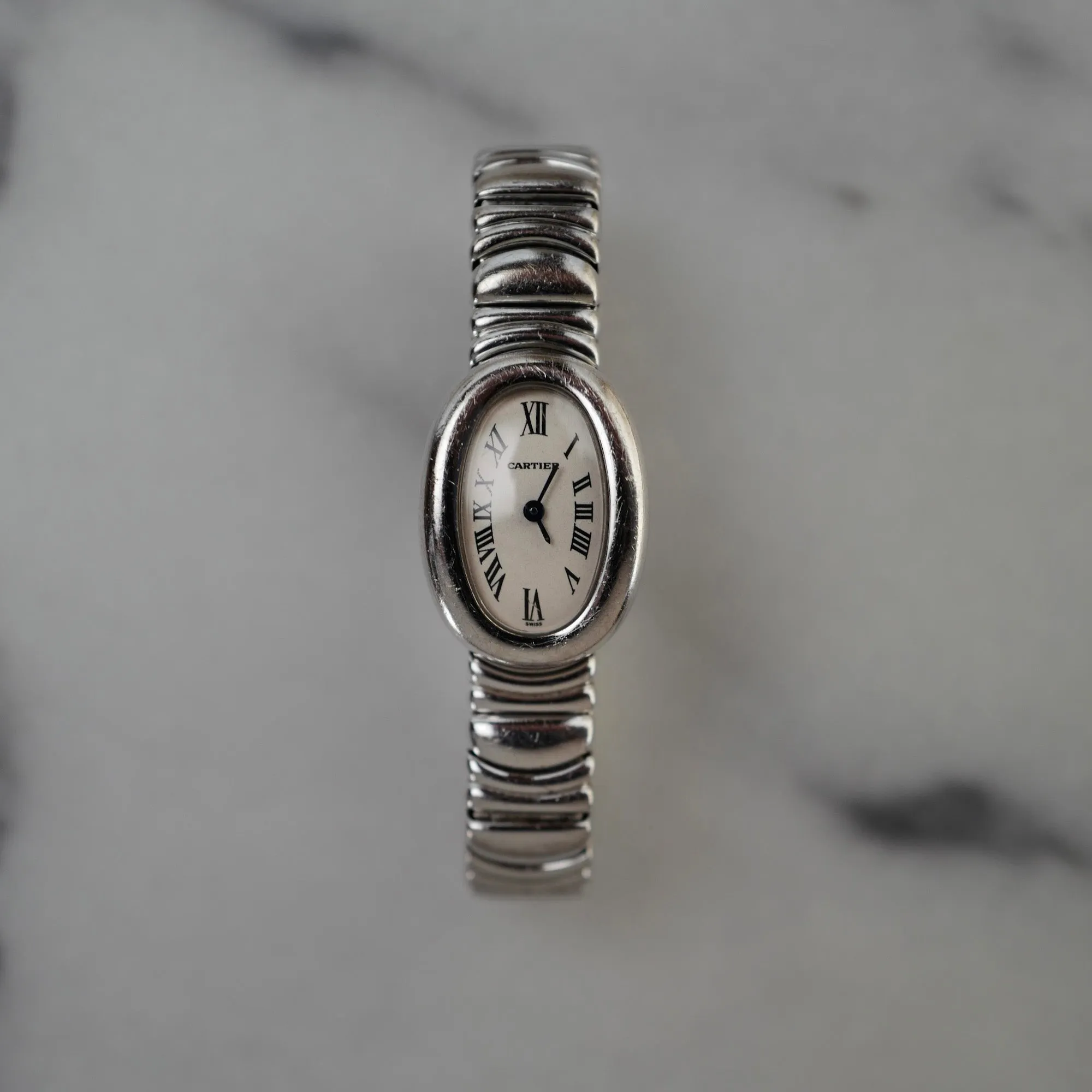 Cartier White Gold Baignoire Ref. W15189L2 (New Arrival)