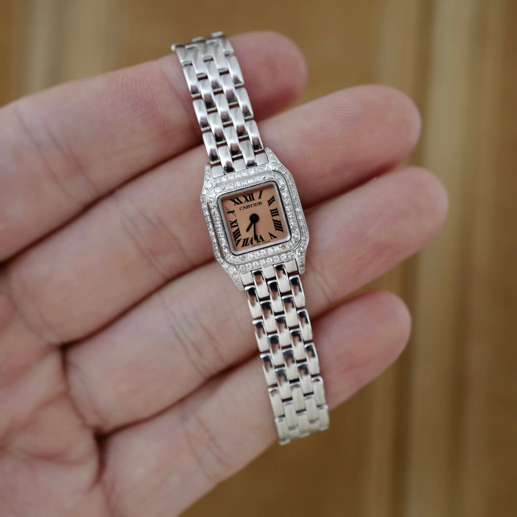 Cartier White Gold Panther Mini Ref. WF3244F3 (New Arrival)