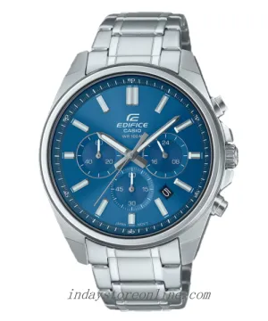 Casio Edifice Men's Watch EFV-650D-2A Standard Chronograph Mineral Glass Stainless Steel Band