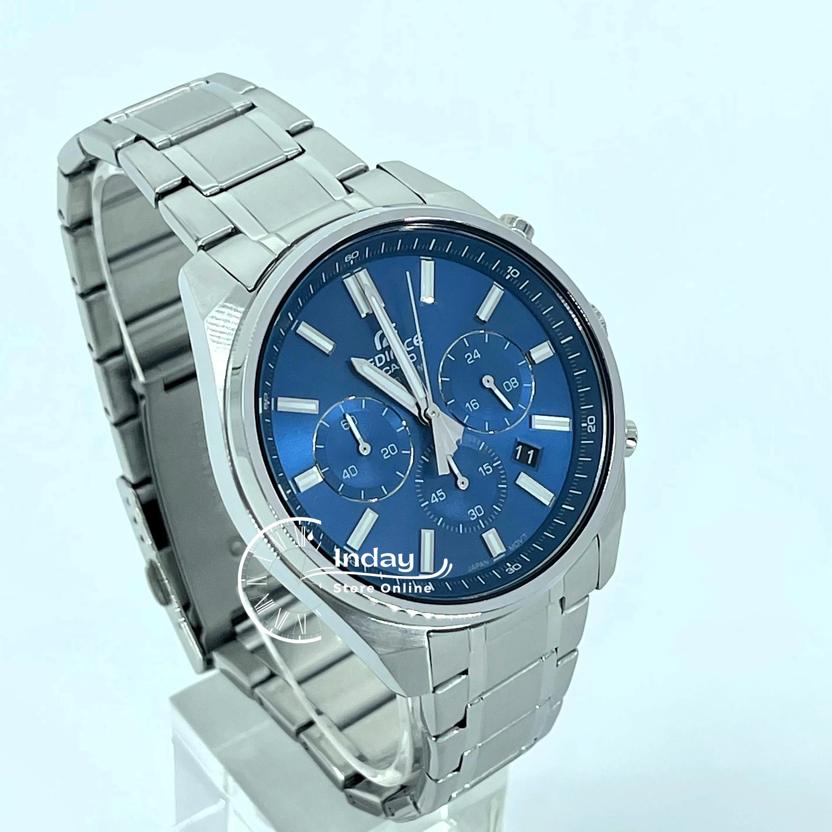 Casio Edifice Men's Watch EFV-650D-2A Standard Chronograph Mineral Glass Stainless Steel Band