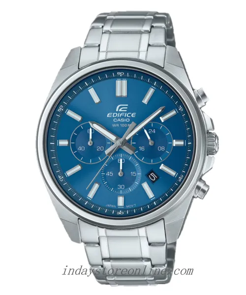 Casio Edifice Men's Watch EFV-650D-2A Standard Chronograph Mineral Glass Stainless Steel Band