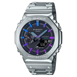 Casio G-Shock 2100 Full Metal Silver Blue Purple GMB2100PC-1A