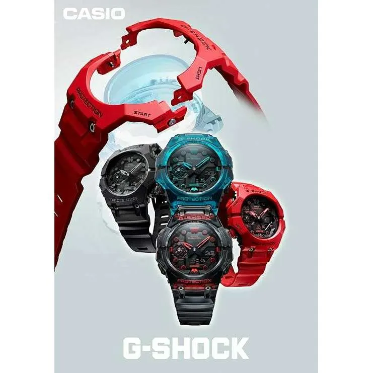 CASIO G-SHOCK BLUETOOTH ANALOG DIGITAL ALL BLACK MEN WATCH GA-B001-1AJF