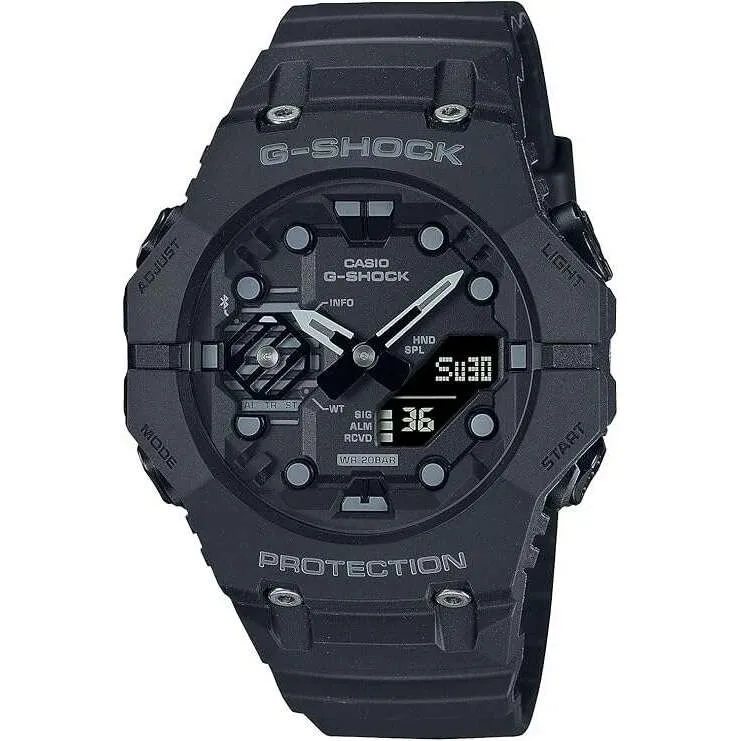 CASIO G-SHOCK BLUETOOTH ANALOG DIGITAL ALL BLACK MEN WATCH GA-B001-1AJF