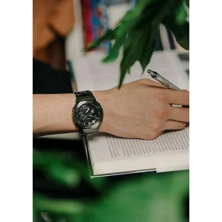 CASIO G-SHOCK BLUETOOTH FULL METAL SOLAR ALL BLACK MEN WATCH GM-B2100BD-1AJF