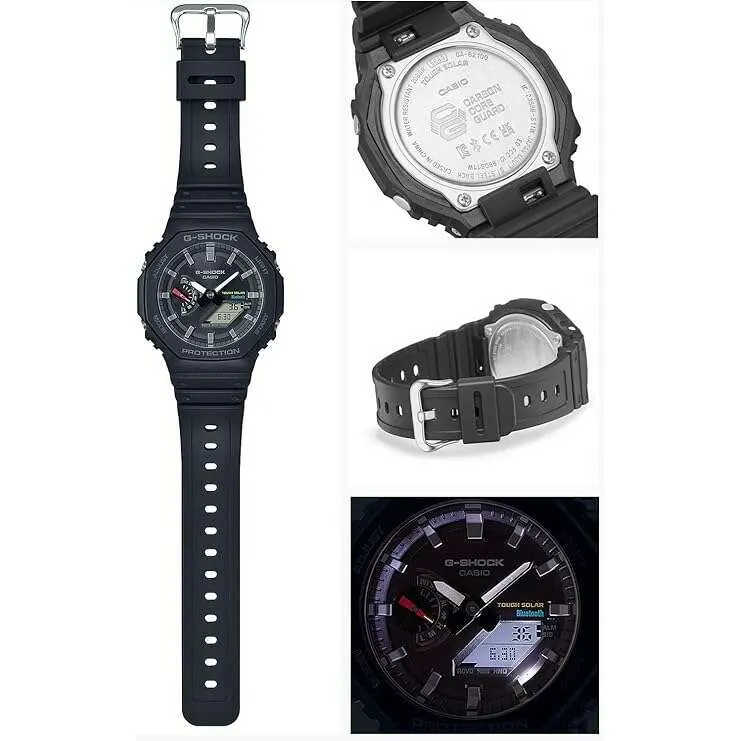 CASIO G-SHOCK BLUETOOTH SOLAR ANALOG DIGITAL BLACK MEN WATCH GA-B2100-1AJF