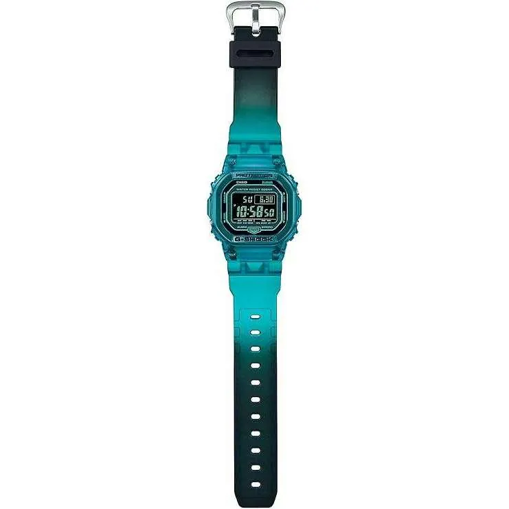 CASIO G-SHOCK BLUETOOTH TURQUOISE BLUE SKELETON DIGITAL MEN WATCH DW-B5600G-2JF