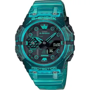 CASIO G-SHOCK BLUETOOTH TURQUOISE BLUE SKELETON LIMITED MODEL MEN WATCH  GA-B001G-2AJF