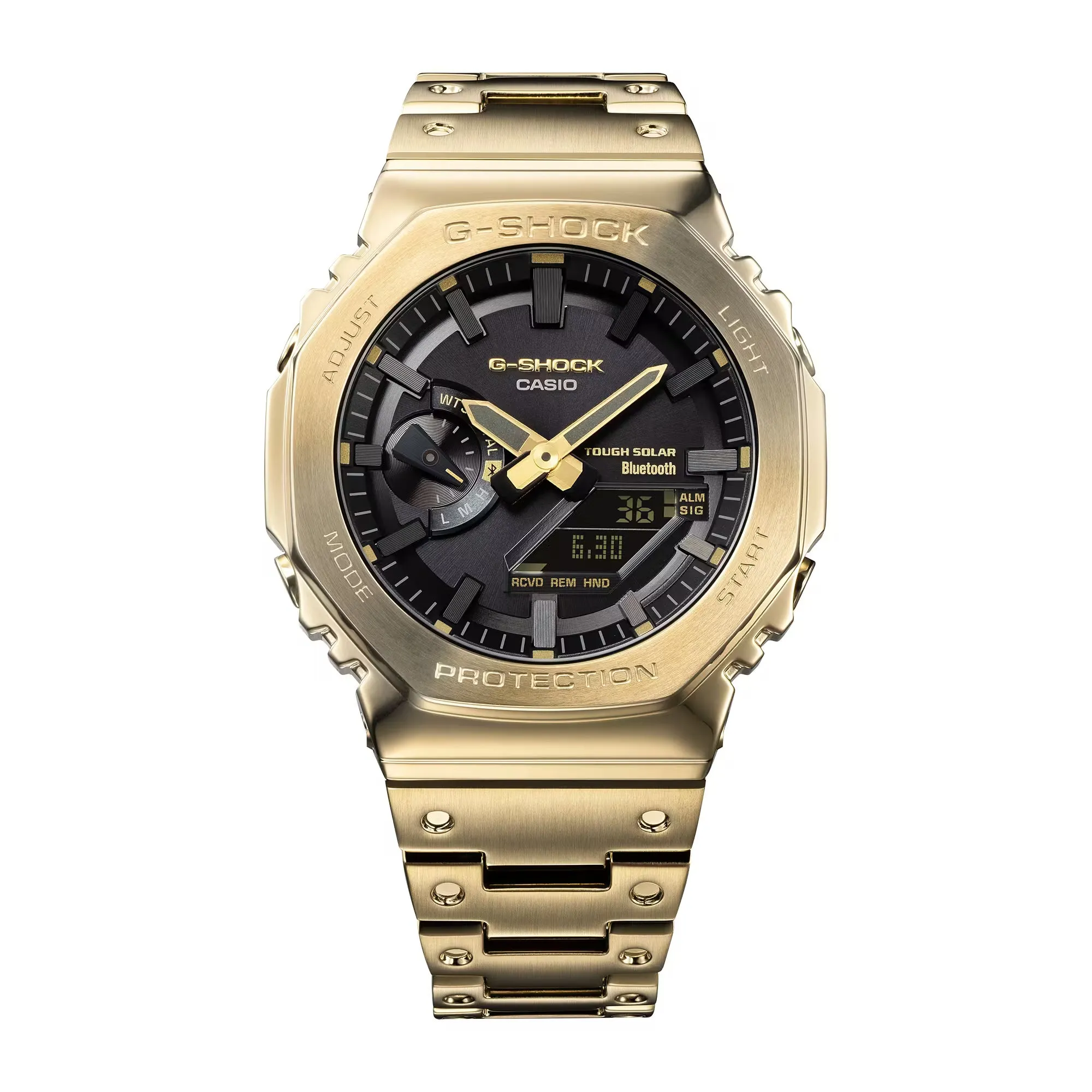 Casio G-Shock Full Metal Gold Steel Solar Bluetooth 2100 CasiOak GMB2100GD-9A