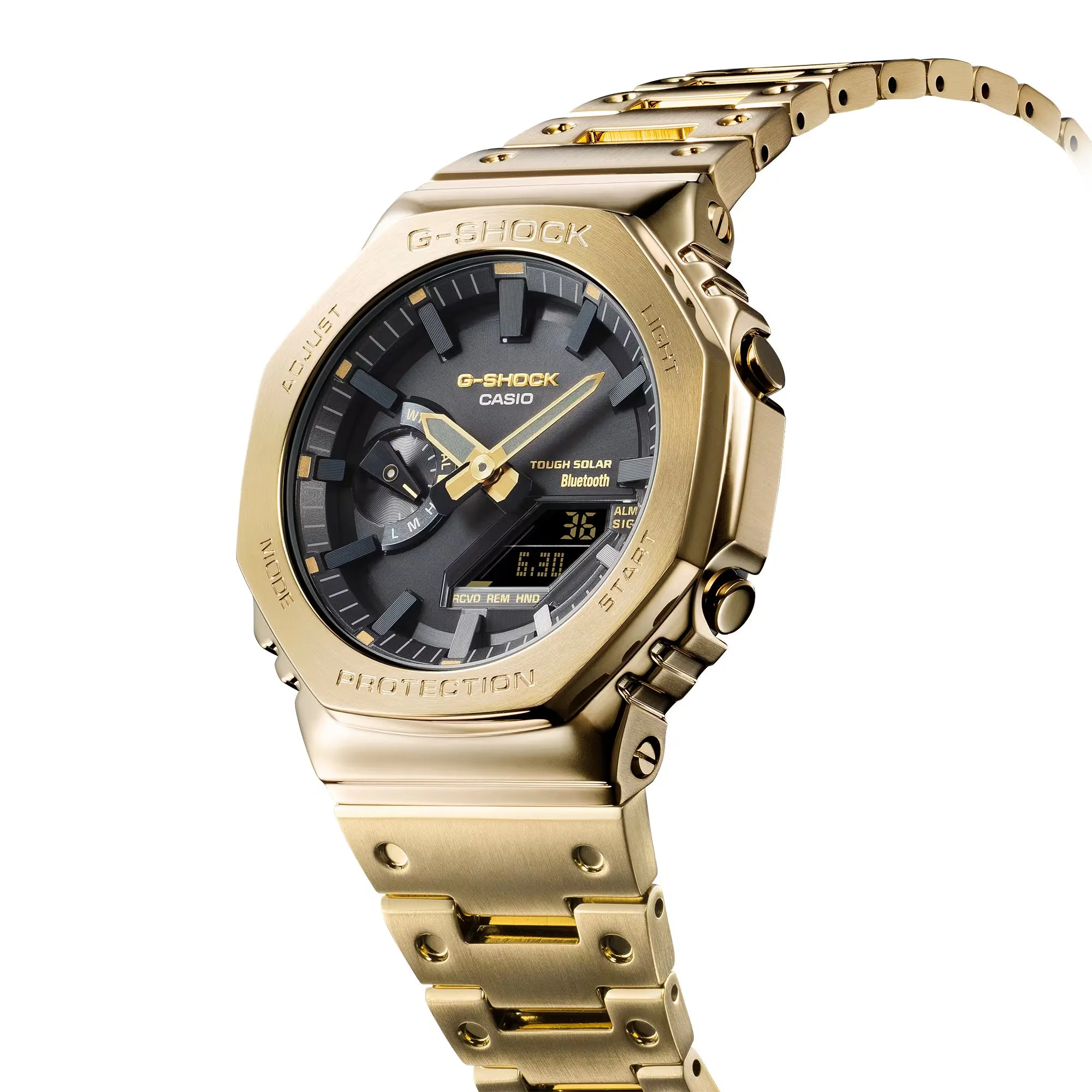 Casio G-Shock Full Metal Gold Steel Solar Bluetooth 2100 CasiOak GMB2100GD-9A