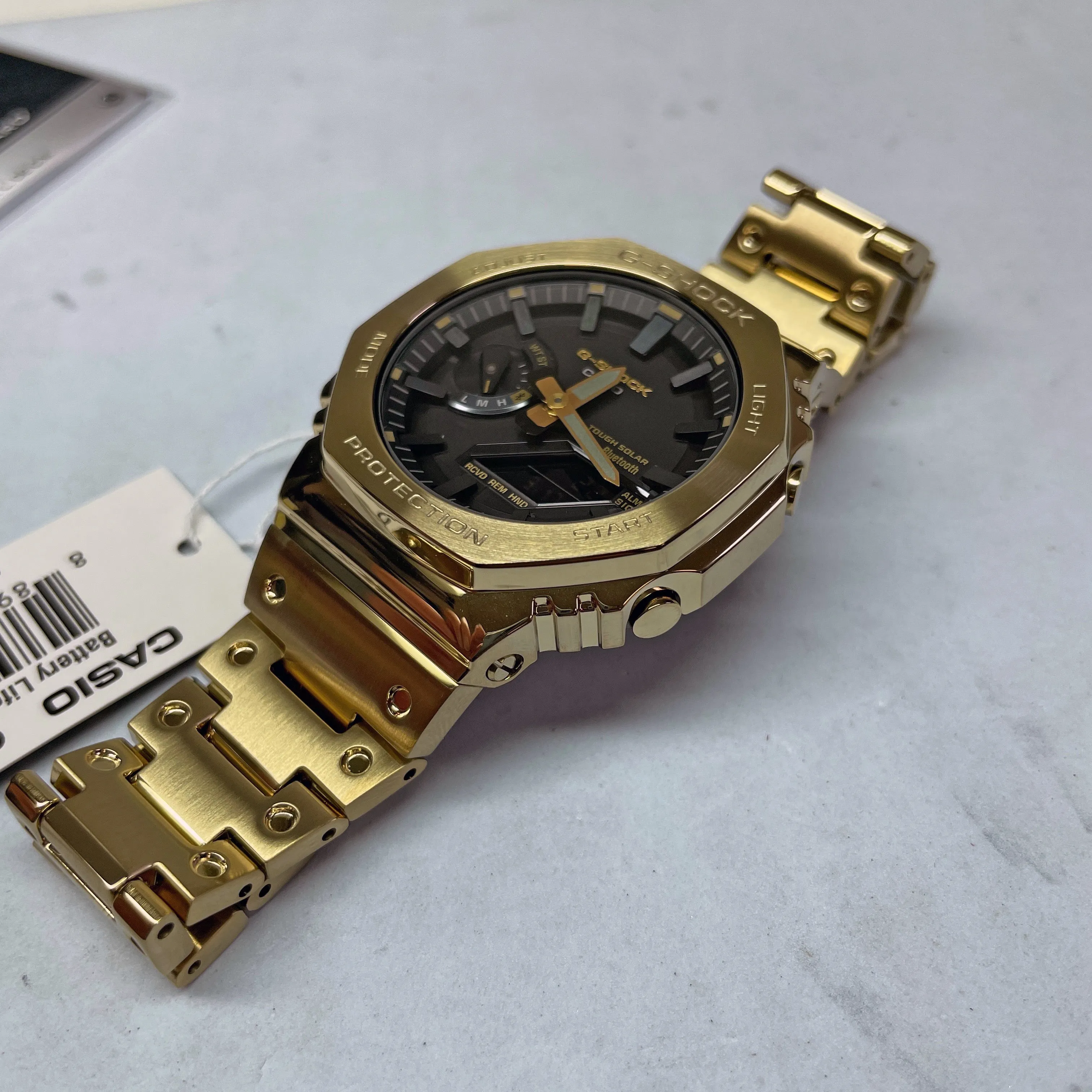 Casio G-Shock Full Metal Gold Steel Solar Bluetooth 2100 CasiOak GMB2100GD-9A