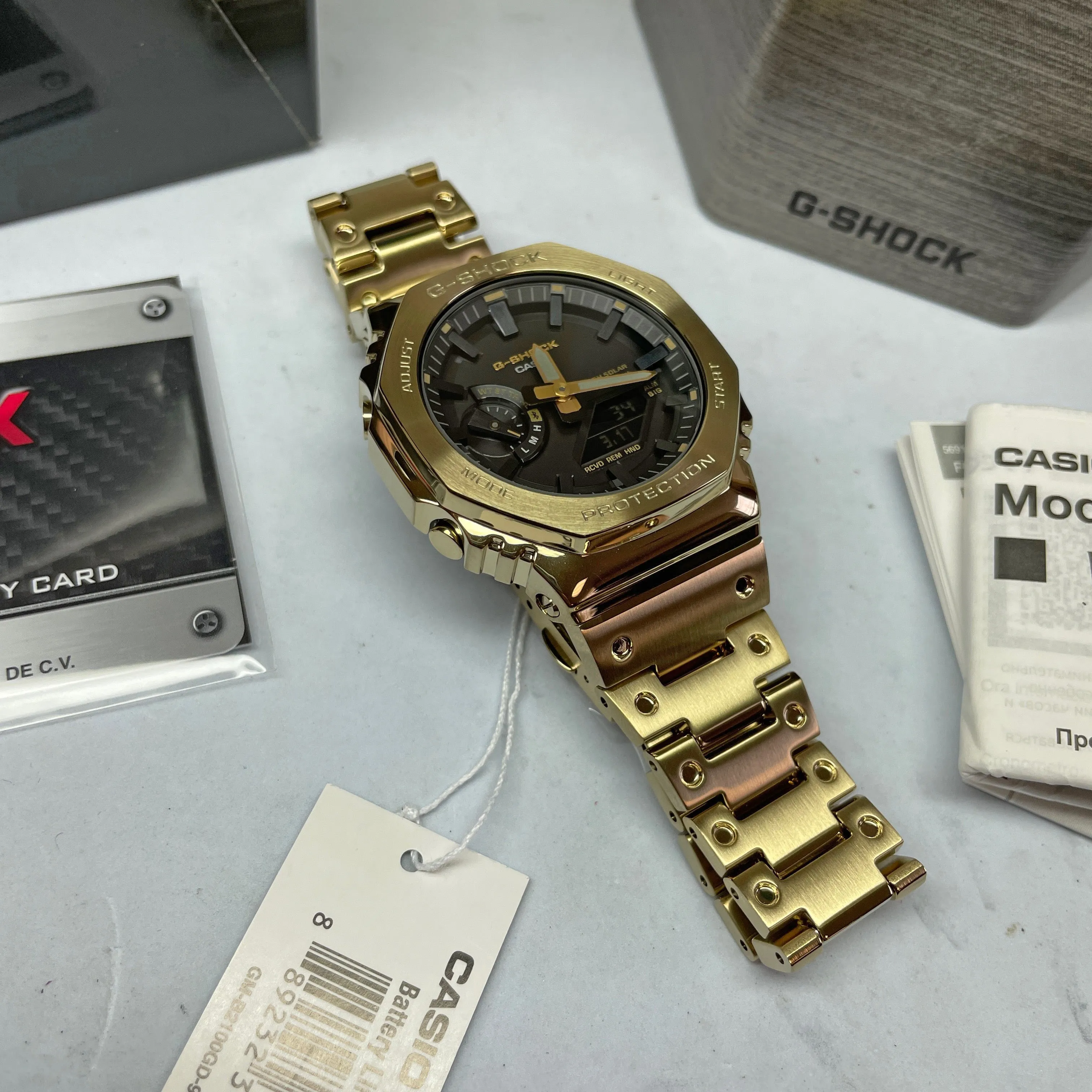 Casio G-Shock Full Metal Gold Steel Solar Bluetooth 2100 CasiOak GMB2100GD-9A