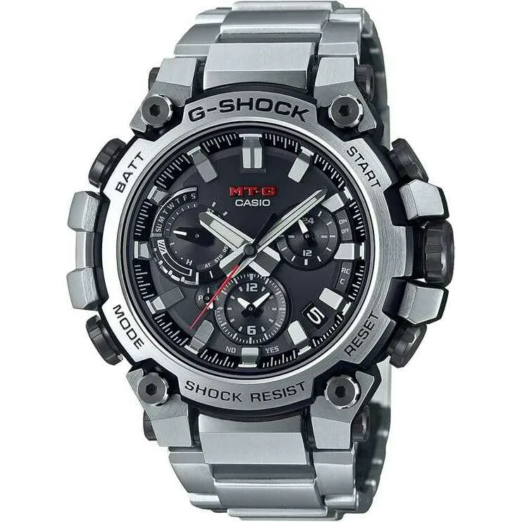 CASIO G-SHOCK MT-G BLUETOOTH RADIO SOLAR SILVER MEN WATCH MTG-B3000D-1AJF