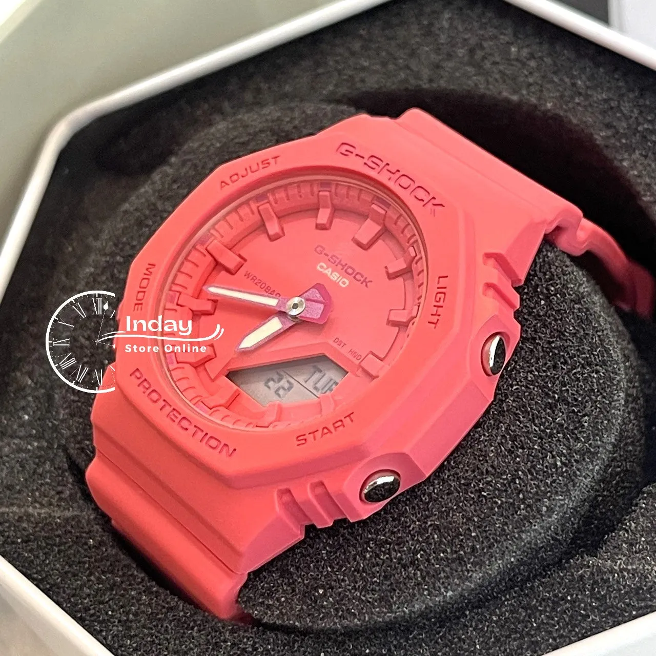 Casio G-Shock Women's Watch GMA-P2100-4A Analog-Digital Bio-Based Resin Band Shock Resistant Mineral Glass