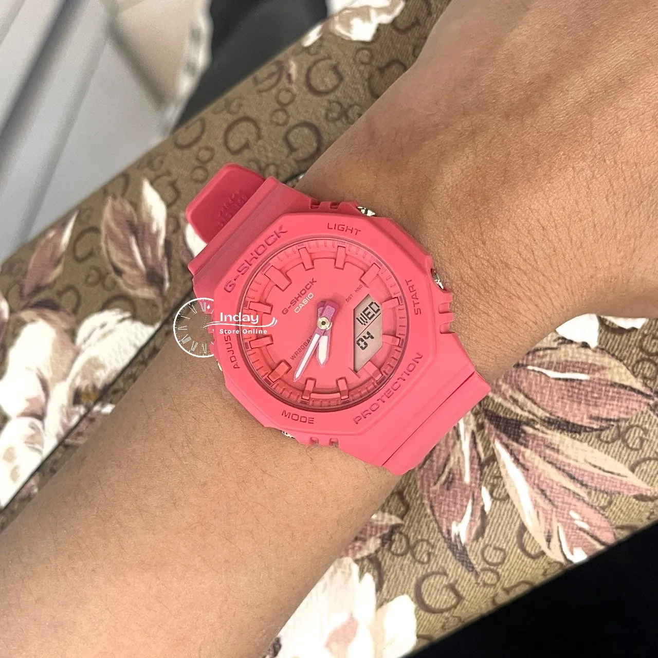 Casio G-Shock Women's Watch GMA-P2100-4A Analog-Digital Bio-Based Resin Band Shock Resistant Mineral Glass