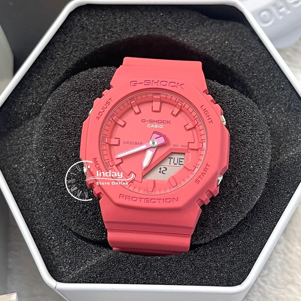 Casio G-Shock Women's Watch GMA-P2100-4A Analog-Digital Bio-Based Resin Band Shock Resistant Mineral Glass