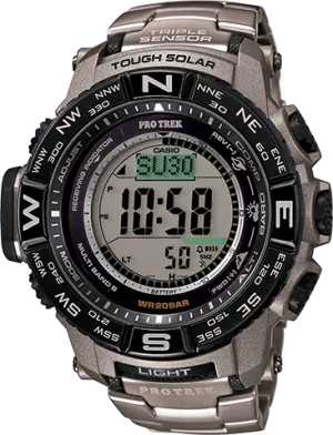 Casio Men's Pro Trek PRW-3500T-7 Tough Solar Triple Sensor Digital Sport Watch