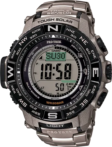 Casio Men's Pro Trek PRW-3500T-7 Tough Solar Triple Sensor Digital Sport Watch