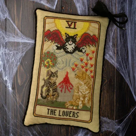 Cat Tarot VI - The Lovers - Dirty Annie's - Cross Stitch Pattern