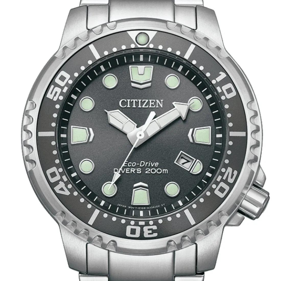 Citizen BN0167-50H BN0167-50 Promaster Eco-Drive Gray Dial Diving Watch