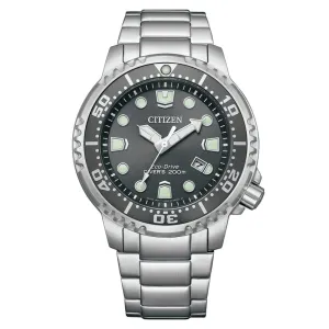 Citizen BN0167-50H BN0167-50 Promaster Eco-Drive Gray Dial Diving Watch