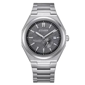 Citizen NJ0180-80H NJ0180-80 Series Super Titanium Zenshin Tsuyosa Gray Dial Mens Watch